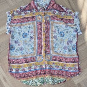 Desigual Multicolor Patterned Shirt XXL